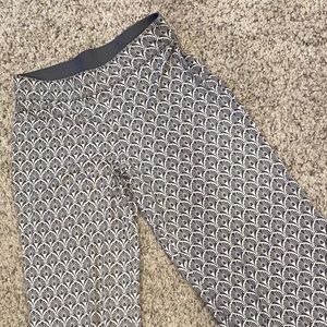 Wide leg printed pants